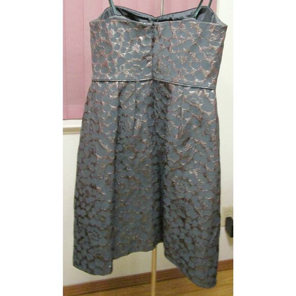 BCBG MAXAZRIA Green Metallic Dress Strapless Sz 4 Sexy Y2K Retro Cocktail Prom - Picture 8 of 8